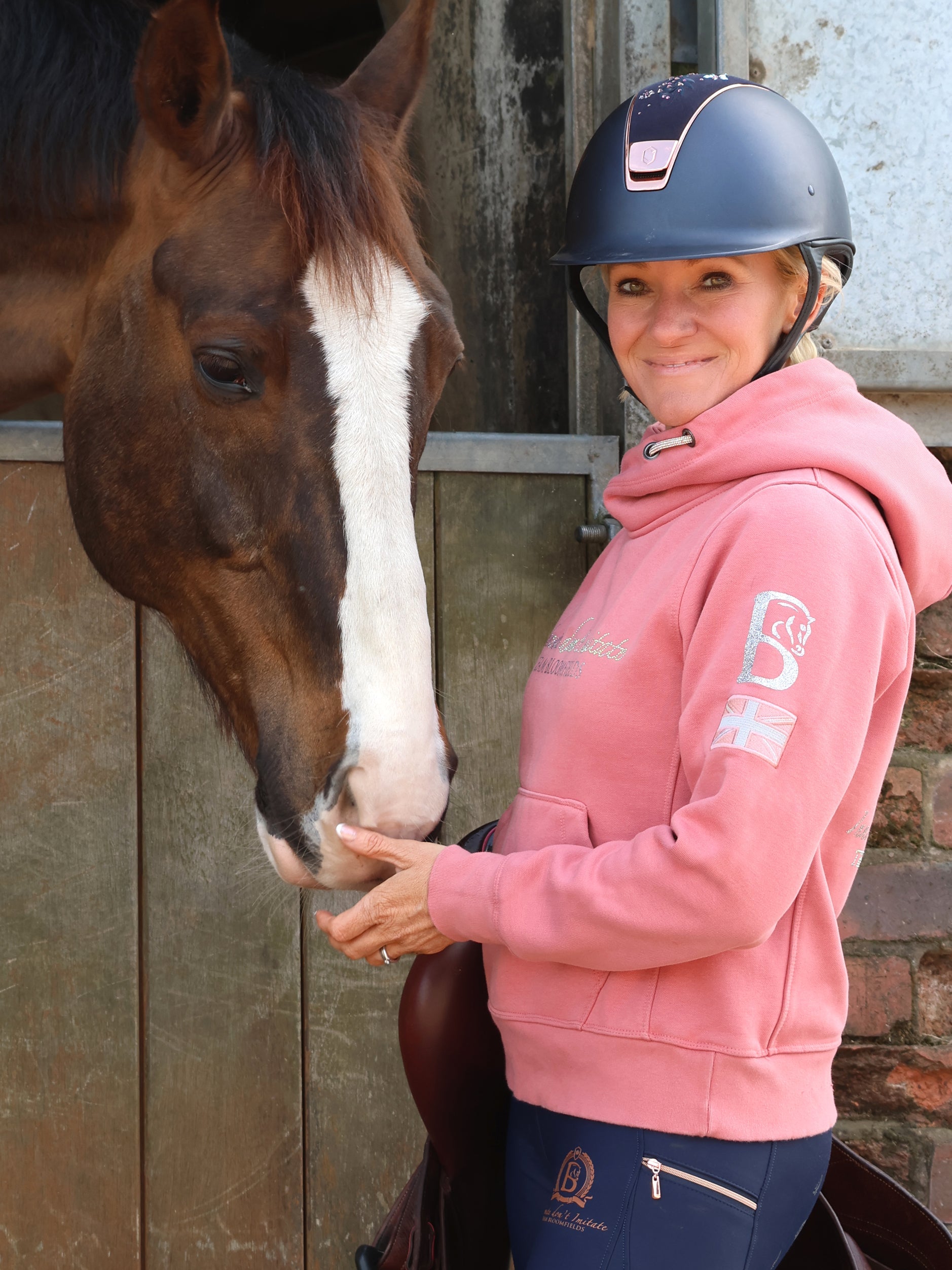 Amelia Apricot Cross Necked Hoodie
