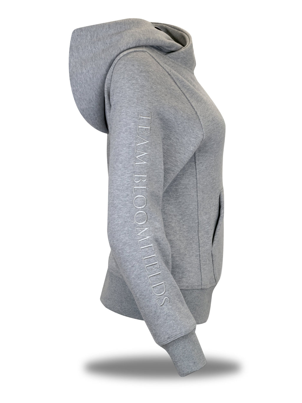 Amelia Marl Grey Cross Necked Hoodie