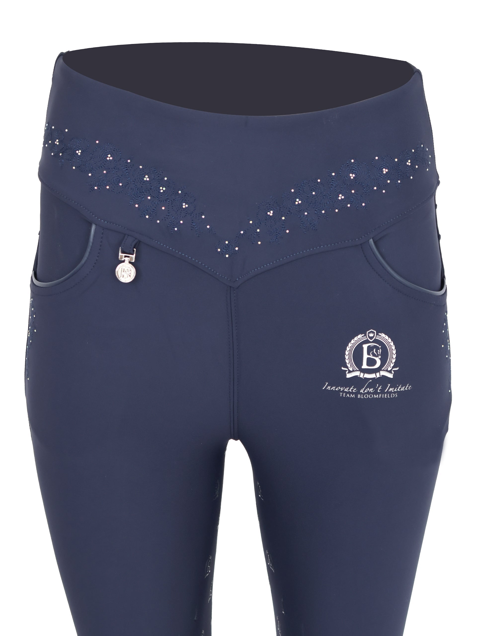 Navy Anemone Leggings
