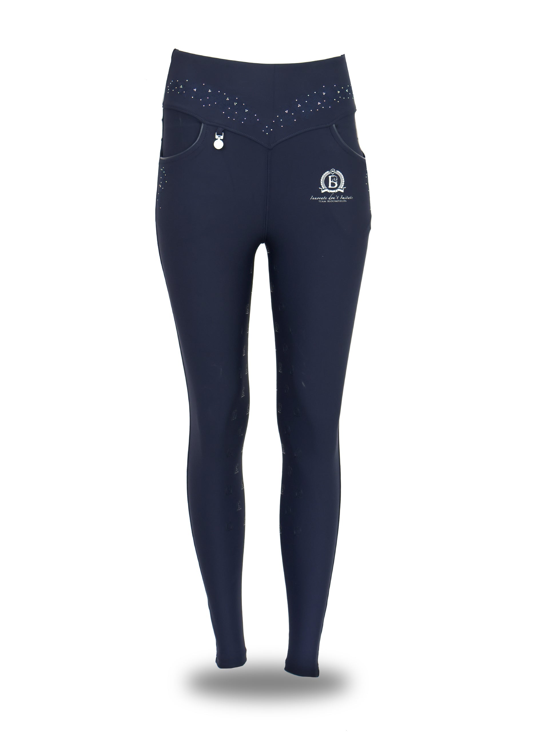 Navy Anemone Leggings