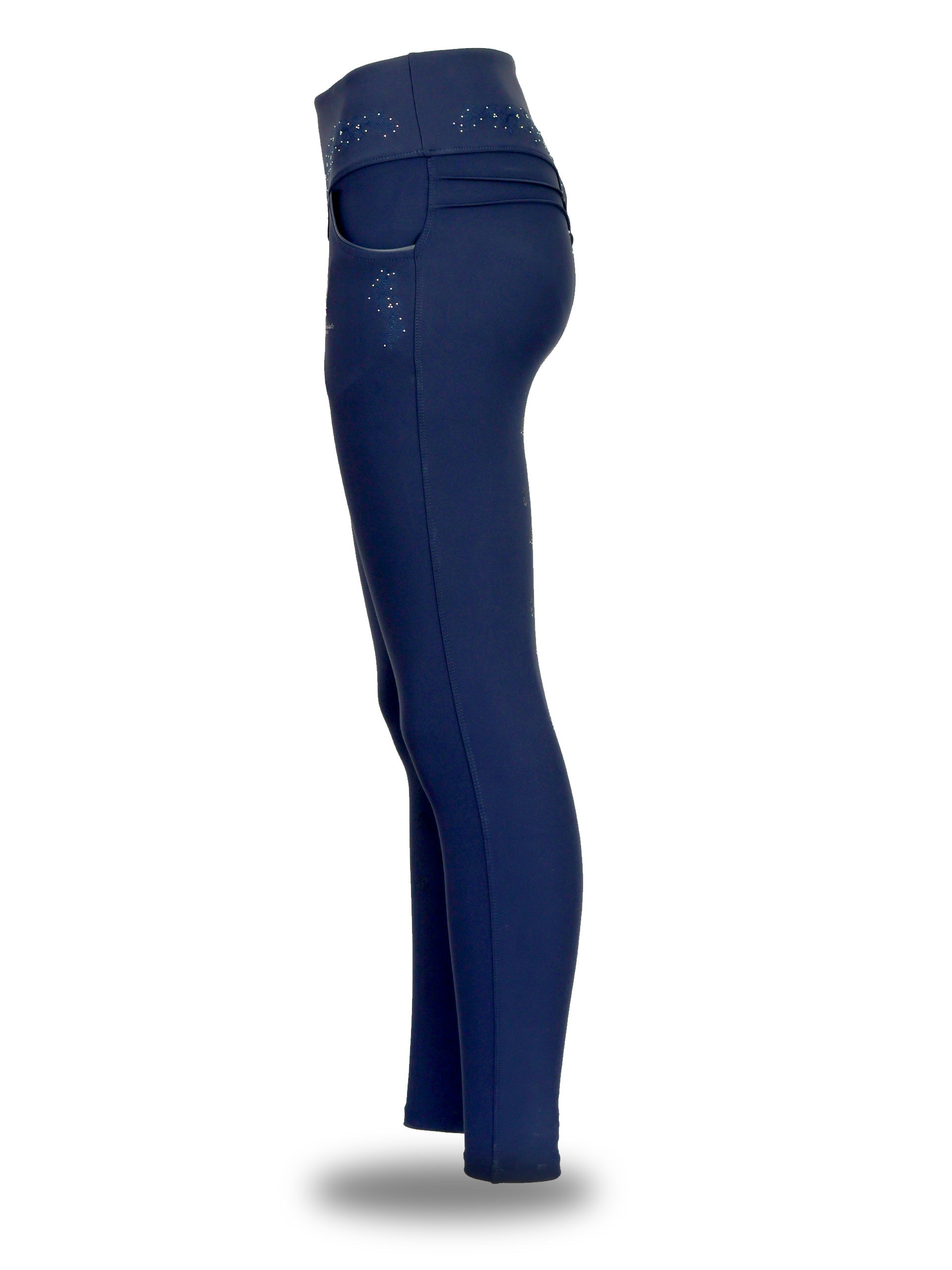 Navy Anemone Leggings