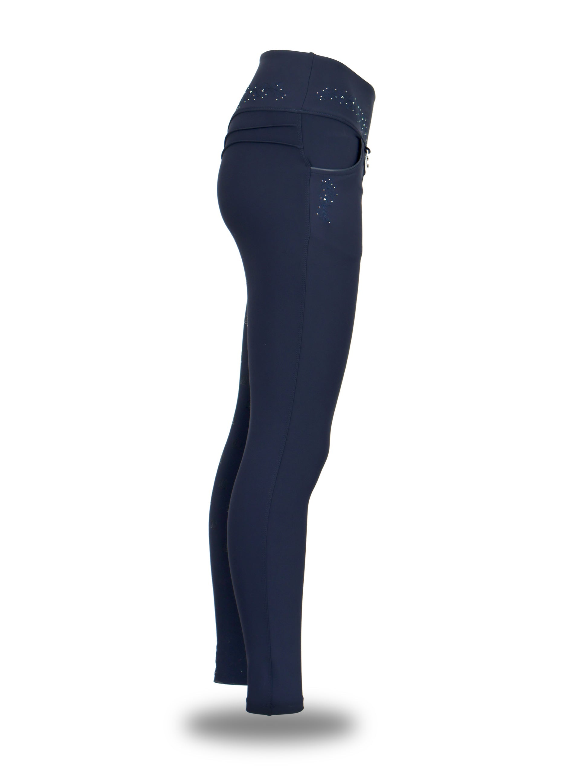 Navy Anemone Leggings