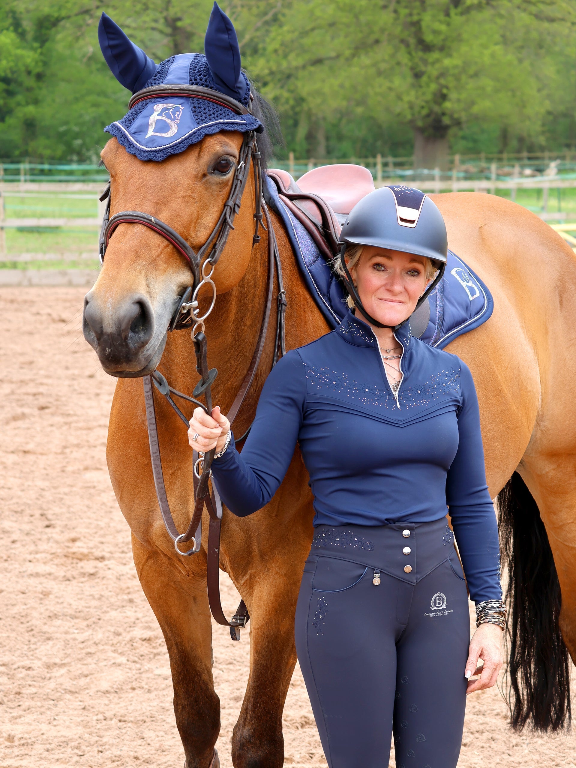 Navy Anemone Breeches