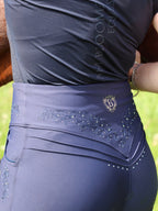 Navy Anemone Leggings