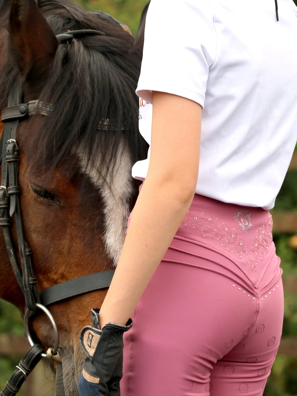 Kids Old Rose Anemone Leggings