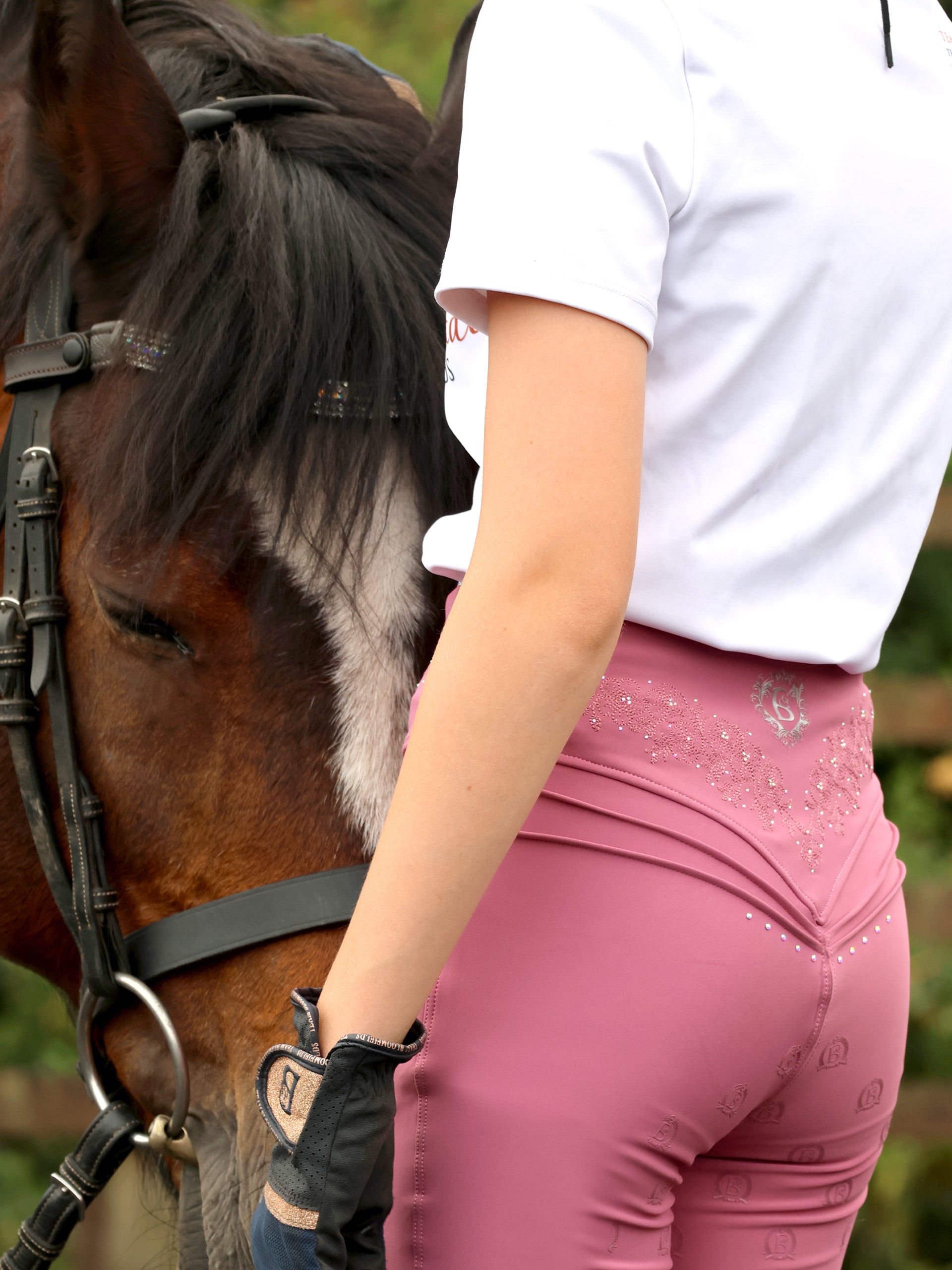 Kids Old Rose Anemone Leggings