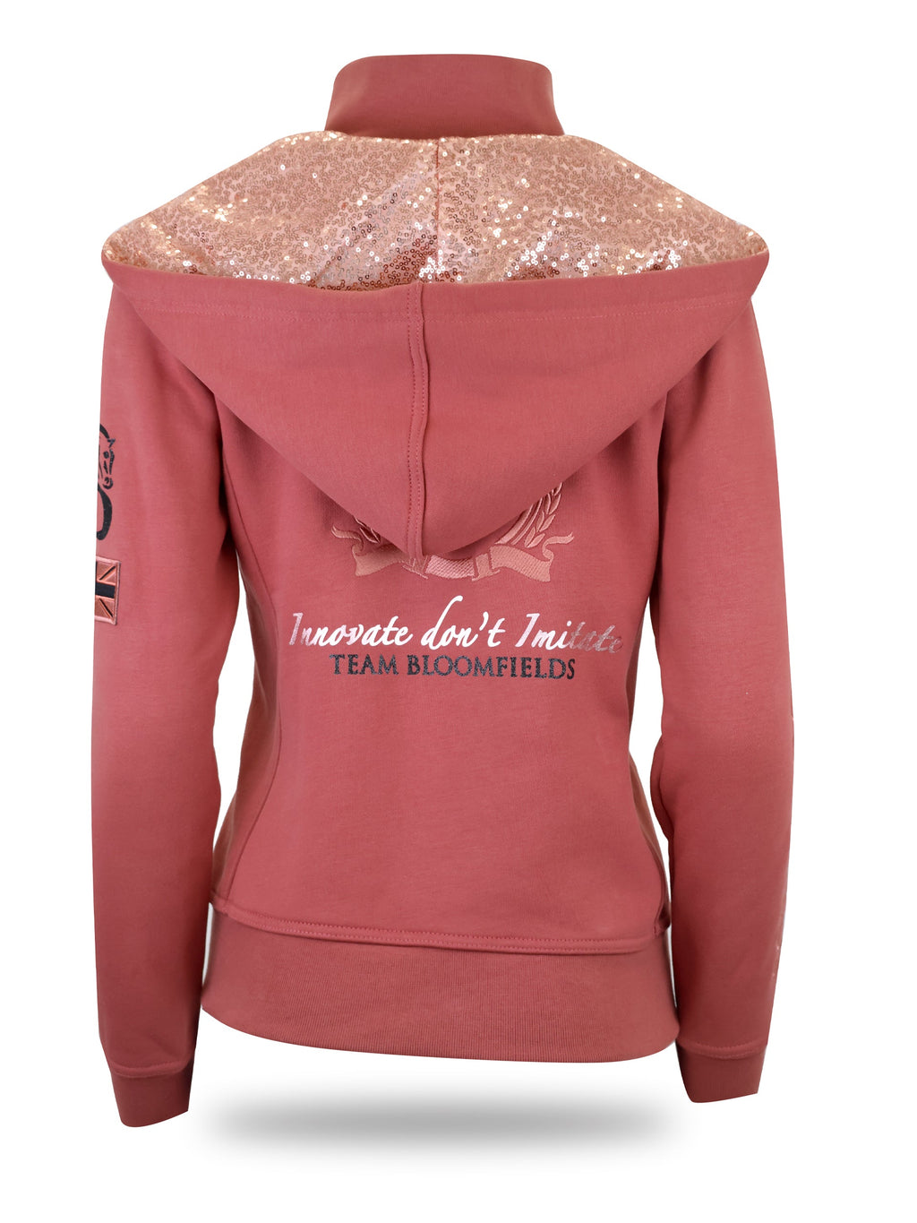 Arabella Burnt Apricot Double Collar Hoodie