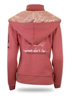 Kids Arabella Burnt Apricot Double Collar Fitted Zip Hoodie