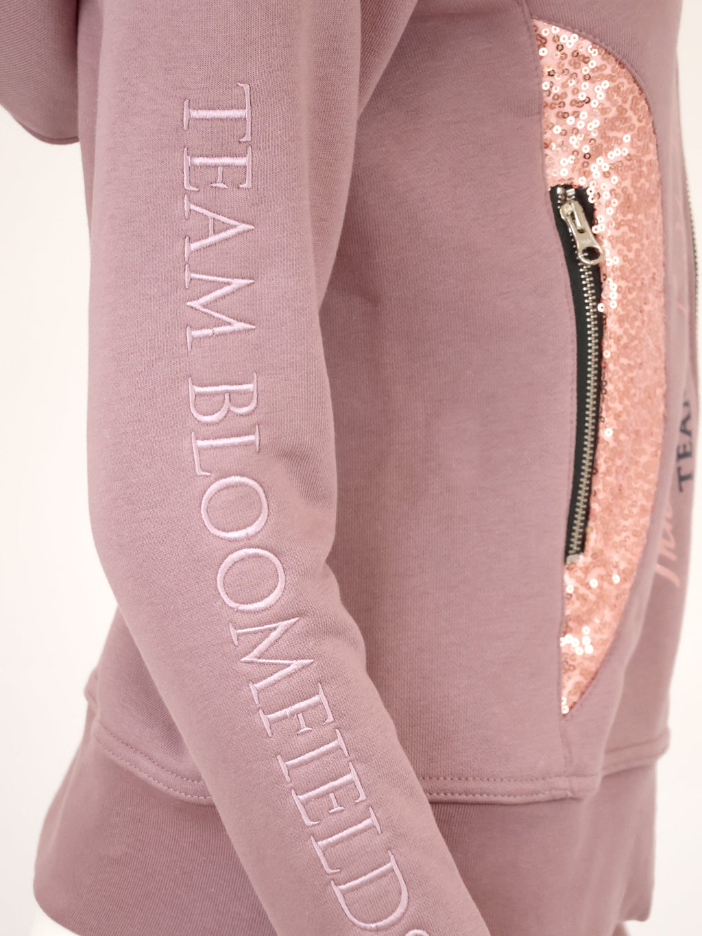 Kids Arabella Heather Double Collar Fitted Zip Hoodie