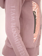 Kids Arabella Heather Double Collar Fitted Zip Hoodie