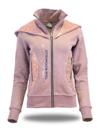 Kids Arabella Heather Double Collar Fitted Zip Hoodie