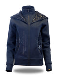 Arabella Navy & Navy Double Collar Hoodie