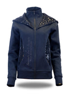 Arabella Navy & Navy Double Collar Hoodie