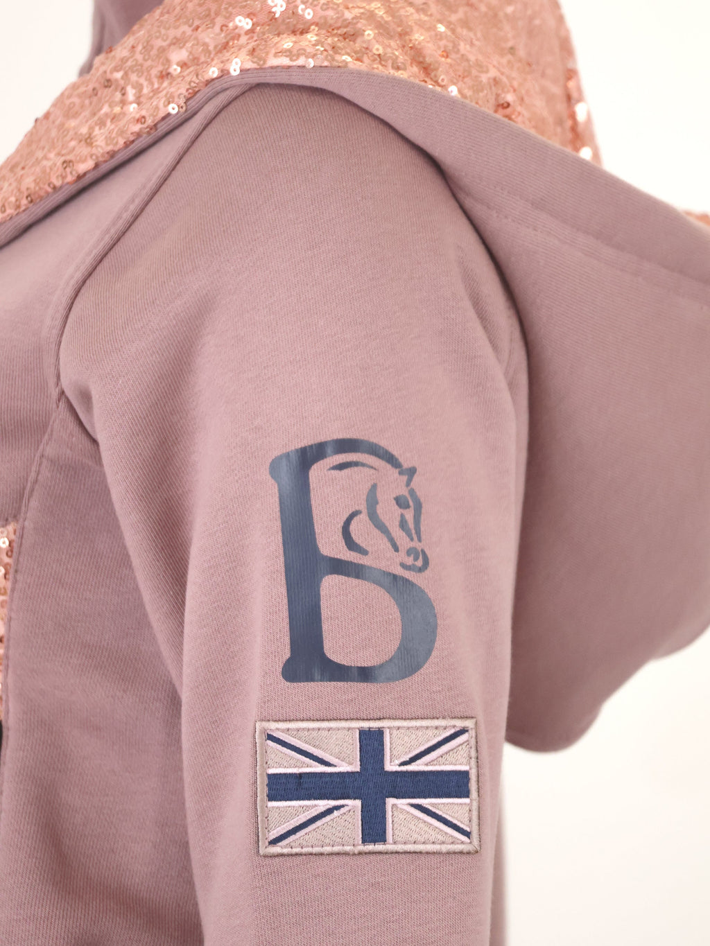 Kids Arabella Heather Double Collar Fitted Zip Hoodie