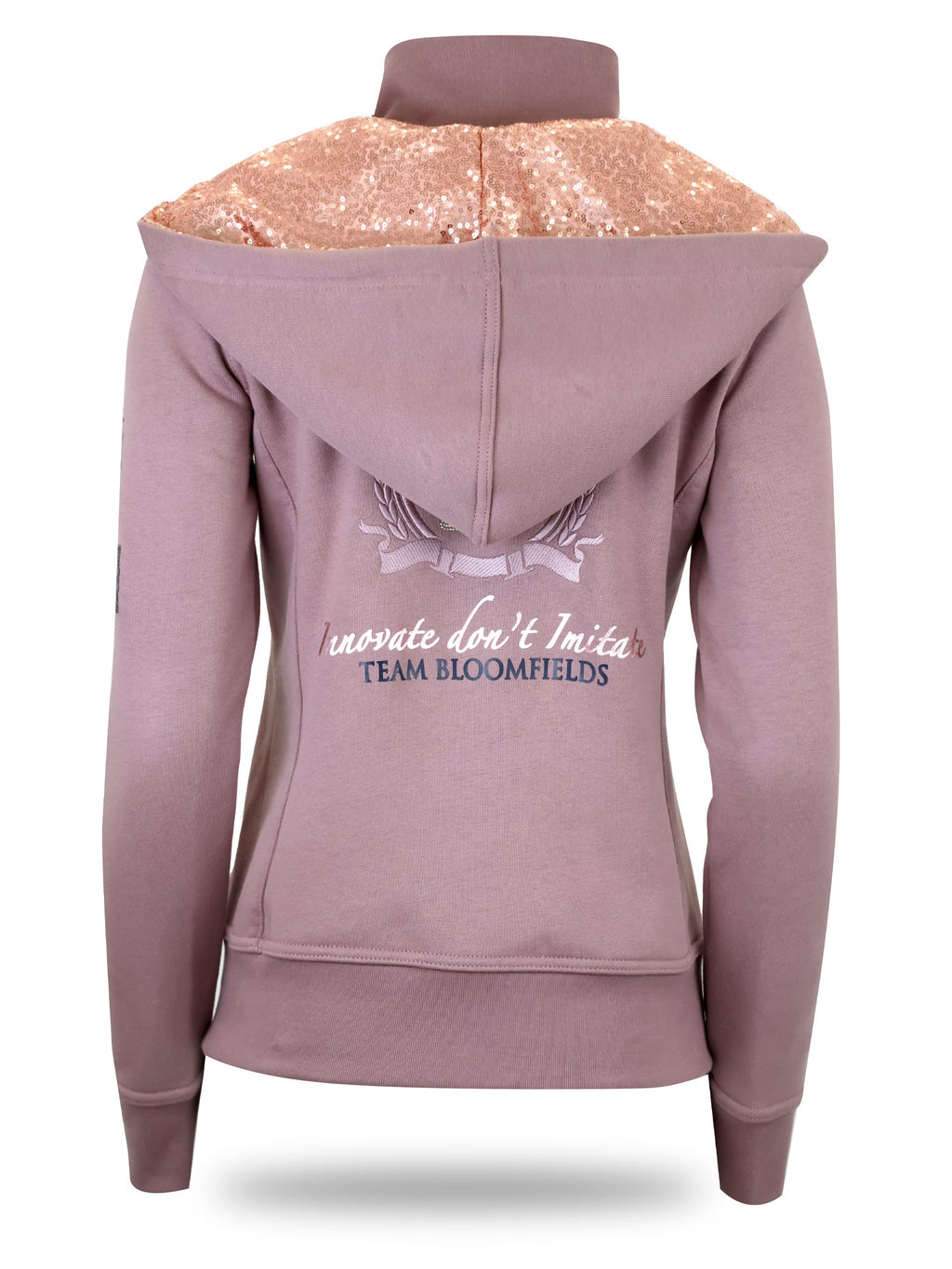 Kids Arabella Heather Double Collar Fitted Zip Hoodie