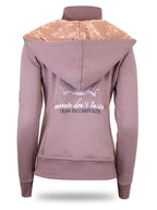Kids Arabella Heather Double Collar Fitted Zip Hoodie