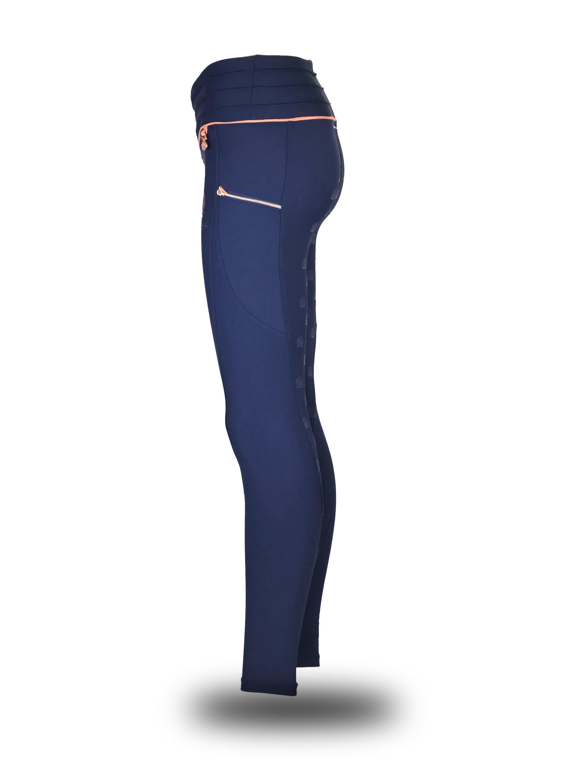 Kids Maya Navy Pleated leggings