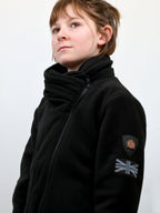 Kids Selena Black Fleece Jacket