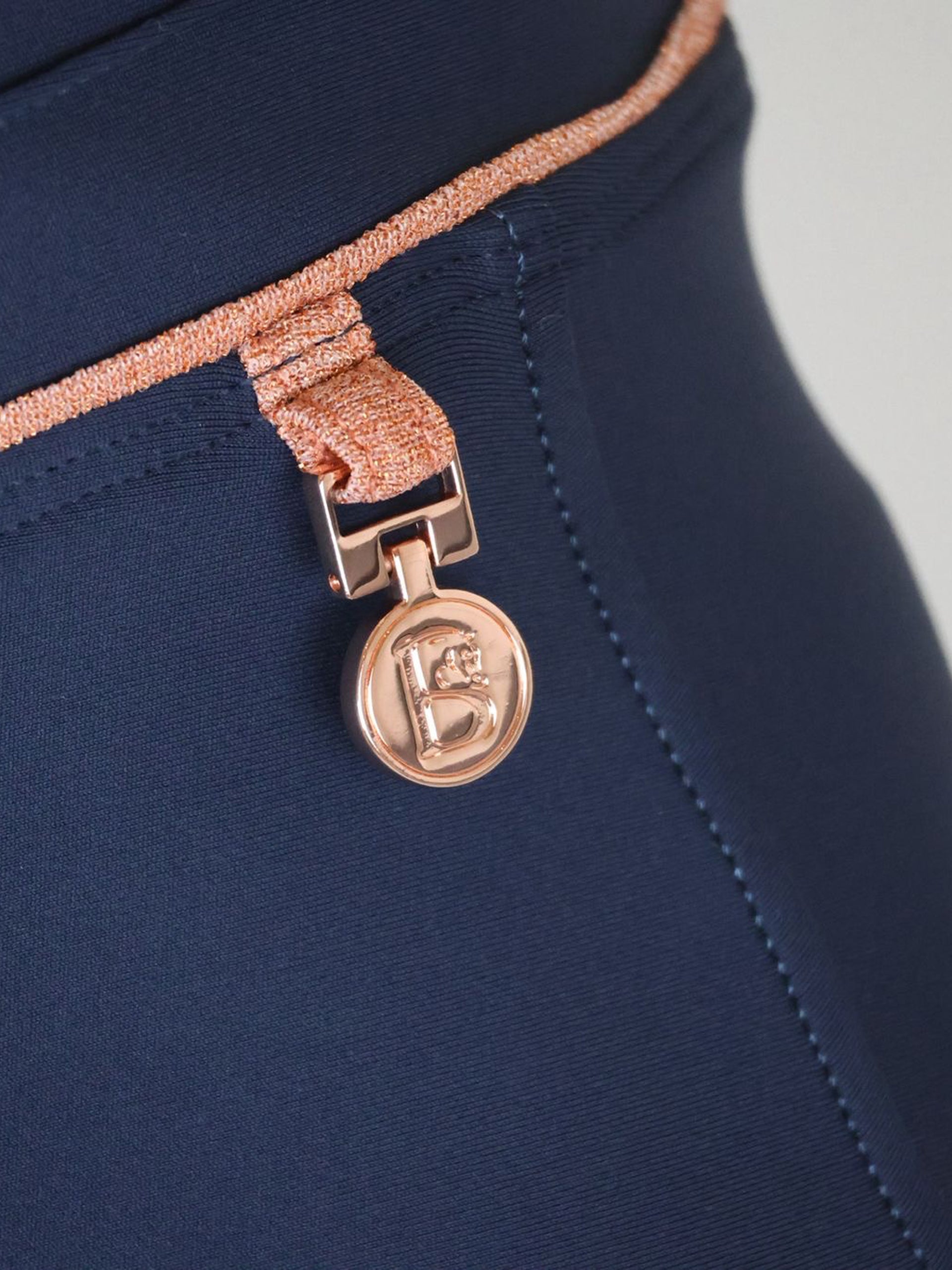 Maya Pleated Navy Leggings