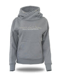 Kids Amelia Denim Grey Cross Necked Hoodie