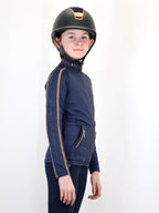Kids Caitlin Crystal Navy Training Jacket