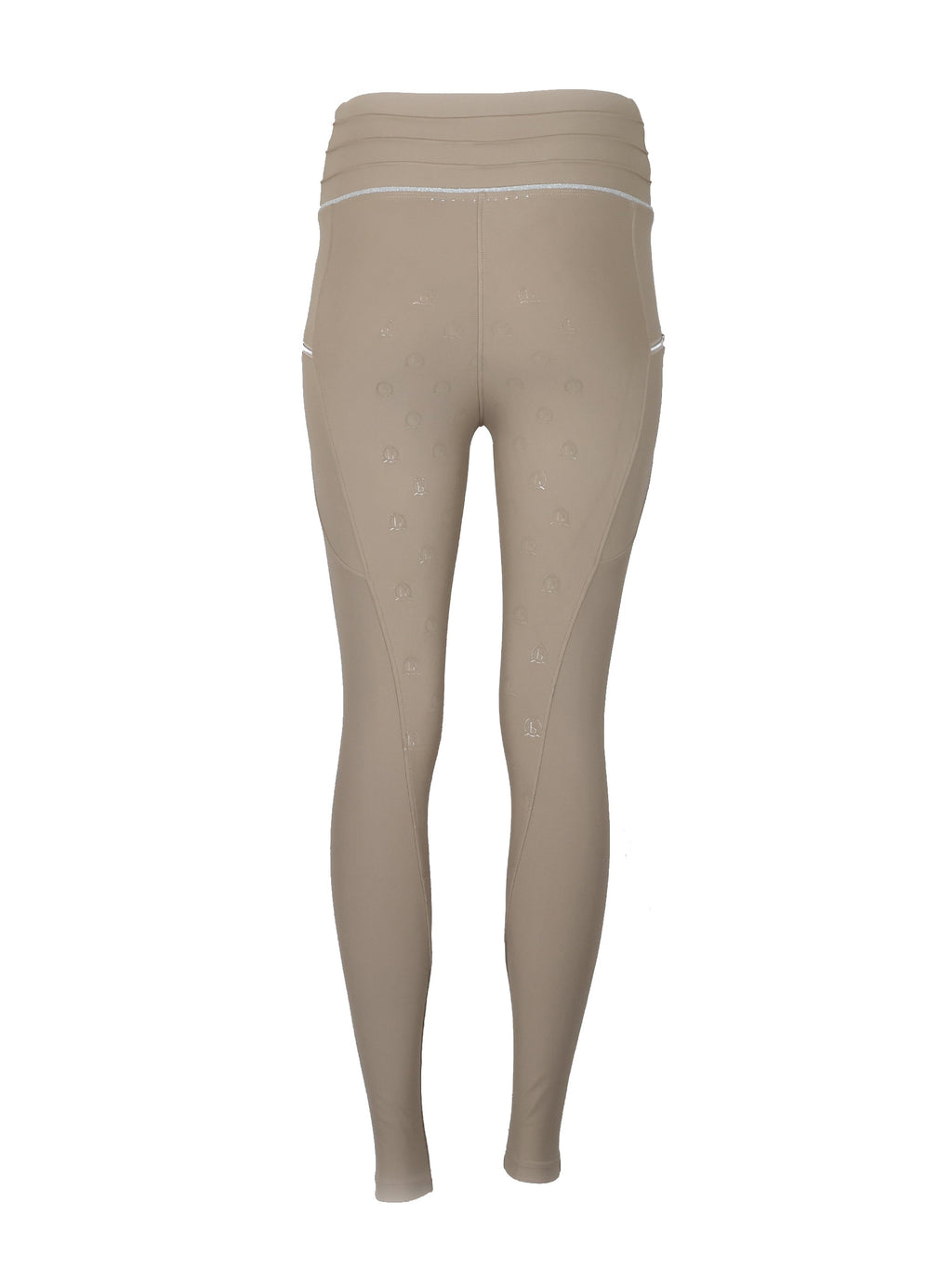 Kids Maya Beige Pleated leggings