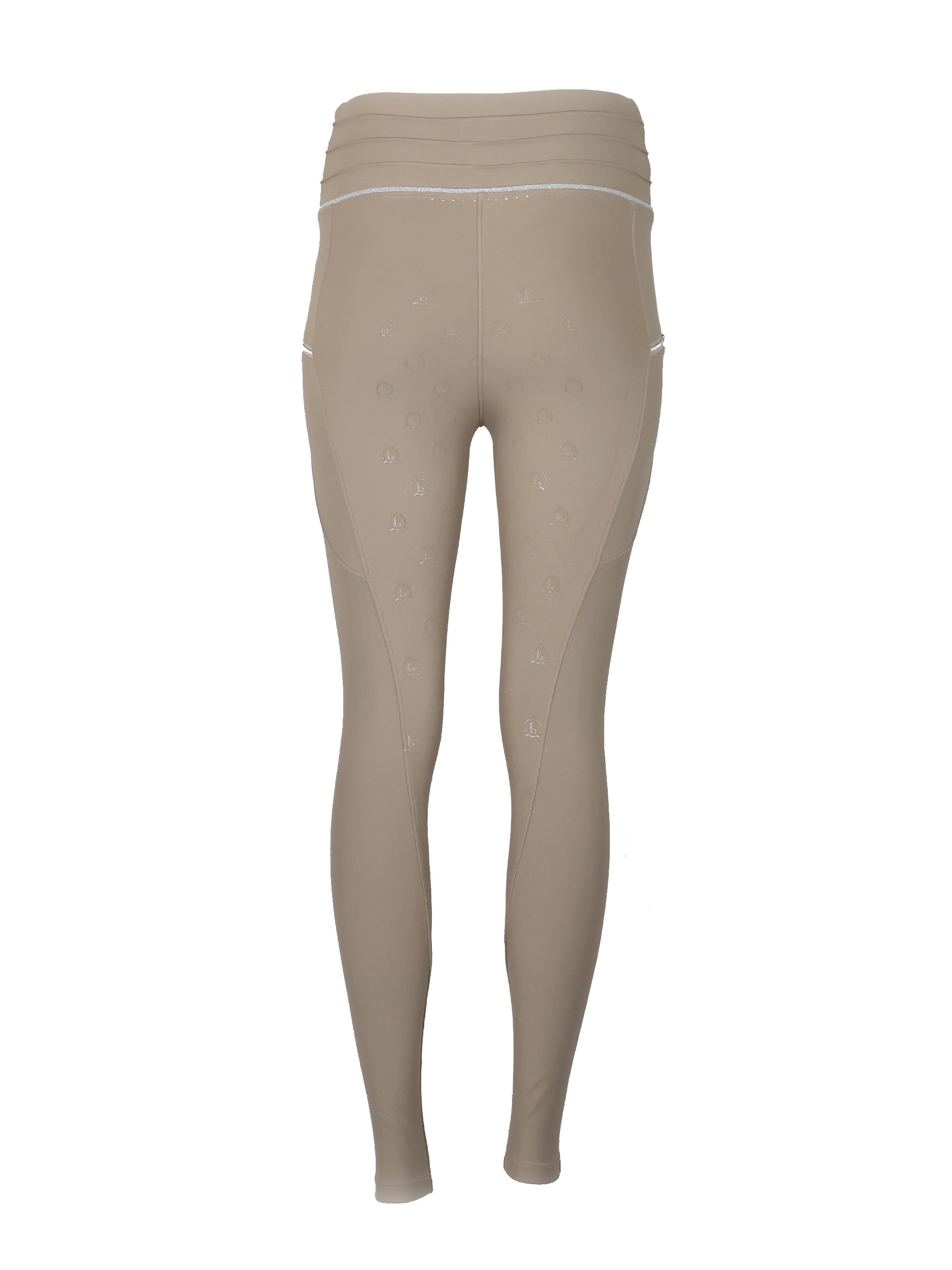 Kids Maya Beige Pleated leggings