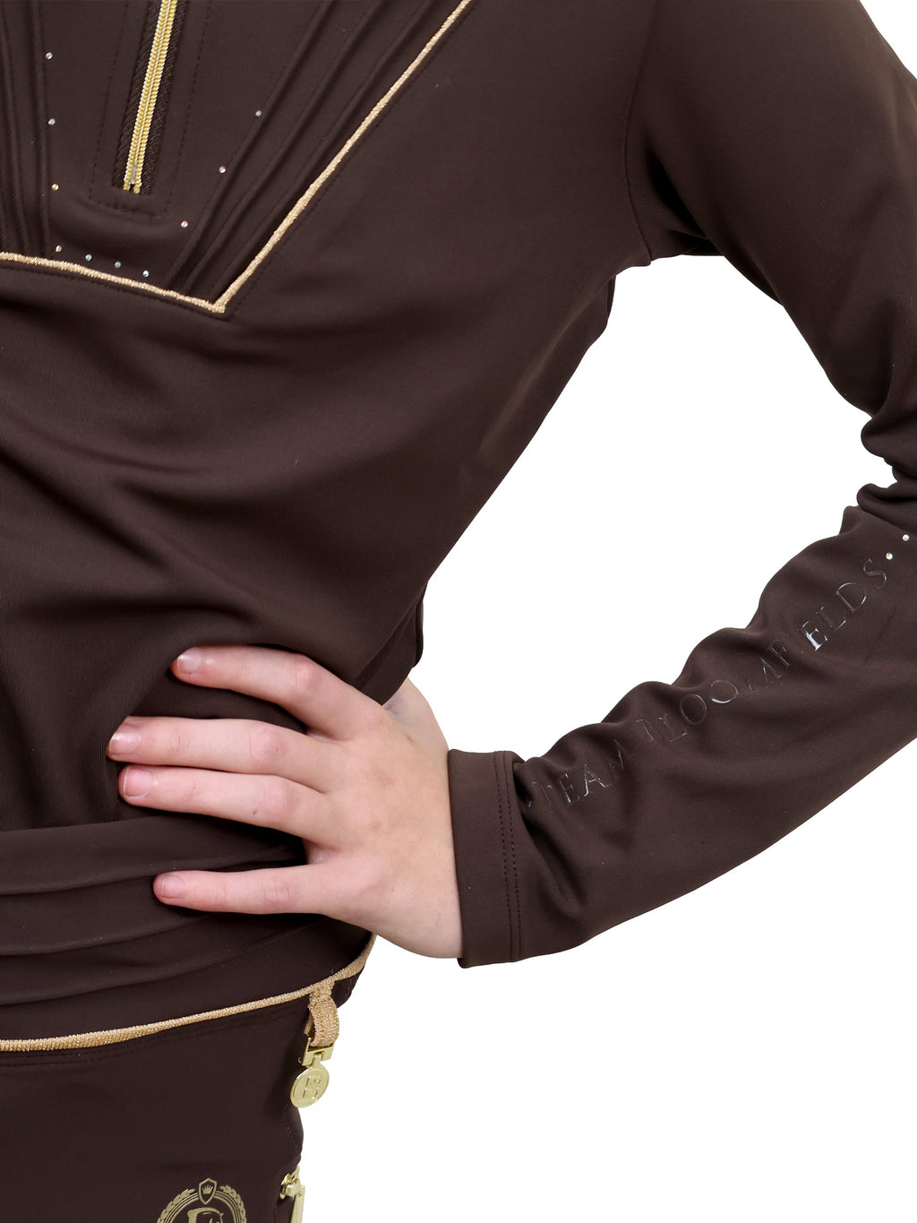 Kids Maya Chocolate Pleated Base Layer