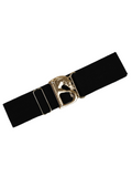 Belt - Black with Gold B