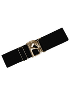 Belt - Black with Gold B