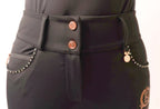 Inca Black Breeches With Rose Gold & Diamanté Detailing