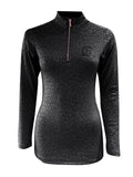 Leonora Black Leopard Print Base Layer With Long Sleeves