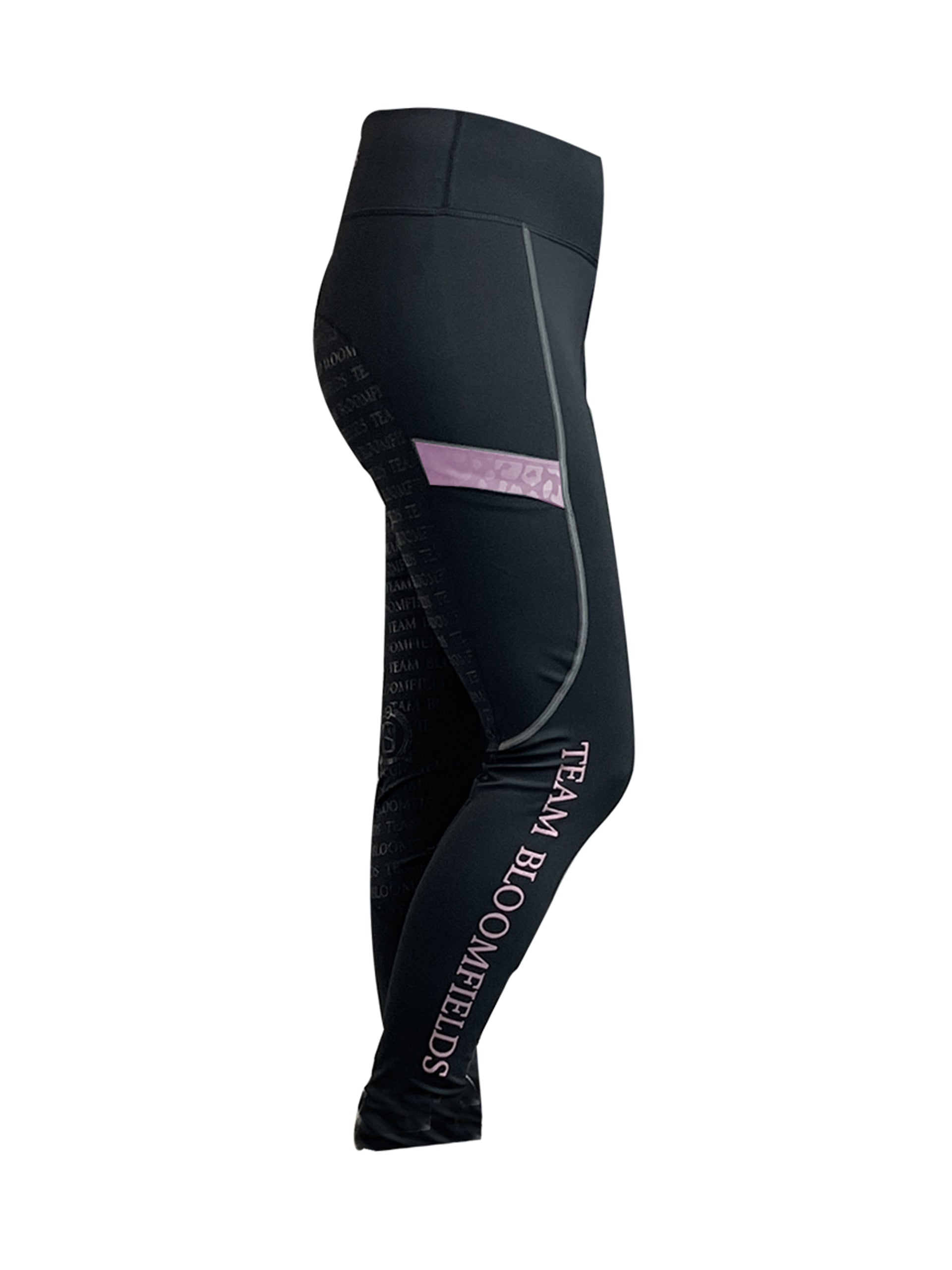 Kids Leonora Black & Pink Leggings