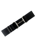 Belt -  Black With Silver Snaffle