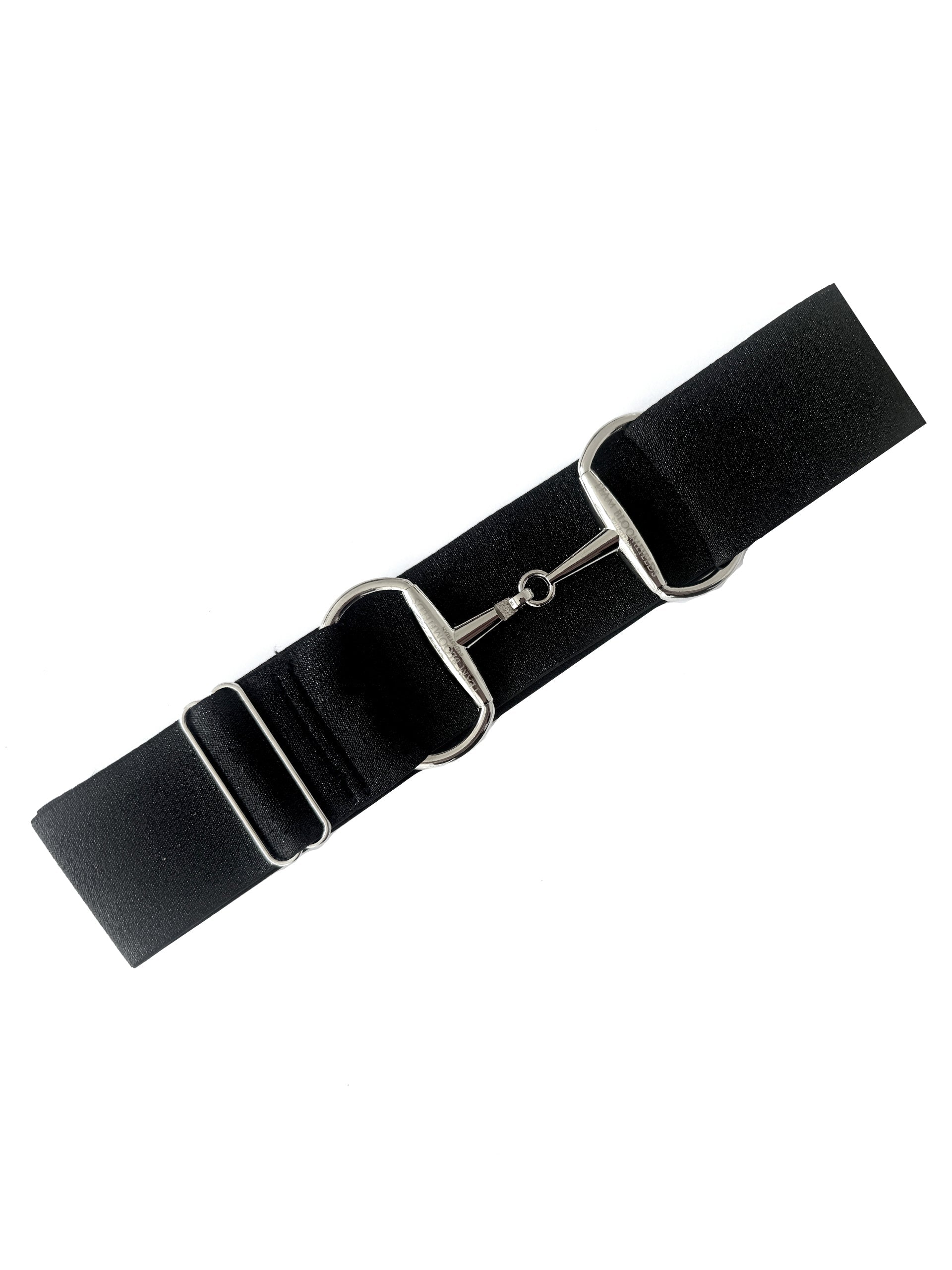 Belt -  Black With Silver Snaffle