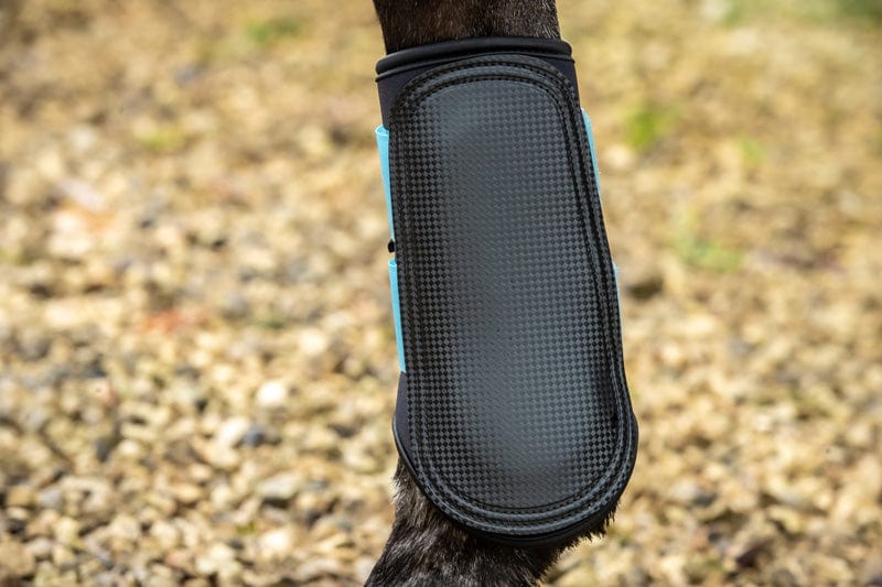 Double Locking Brushing Boots - Blue