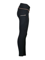 Maya Pleated Black Leggings