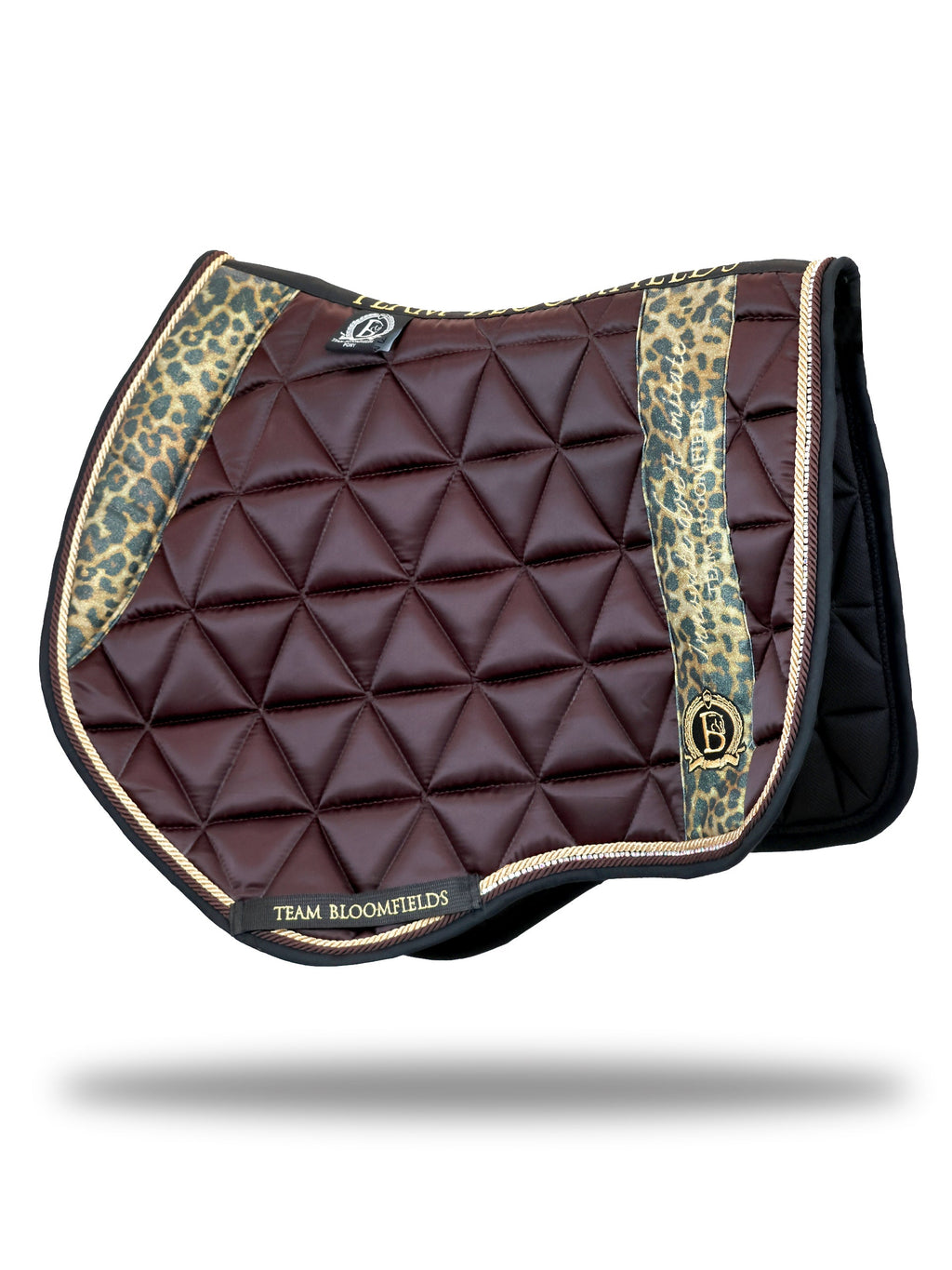 Saddle Pad - Brown & Leopard Print Jump