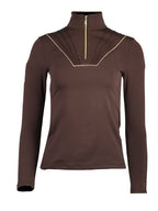 Maya Chocolate Pleated Base Layer