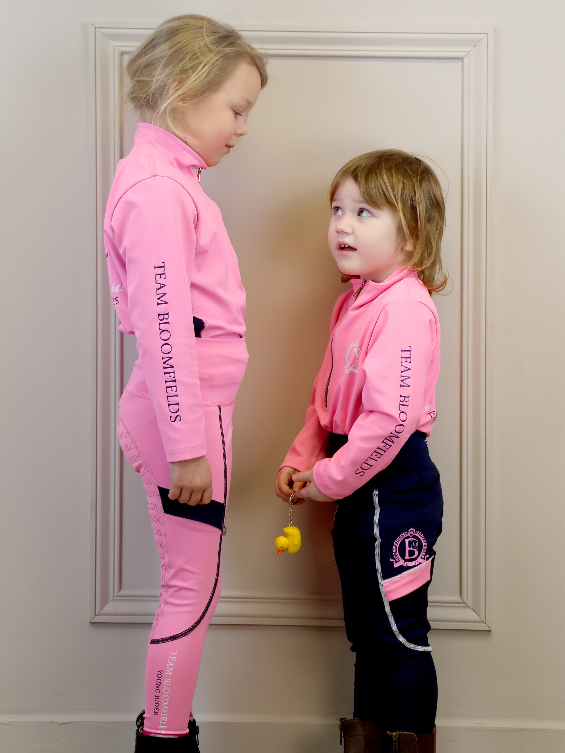 Kids Navy & Bubblegum Leggings