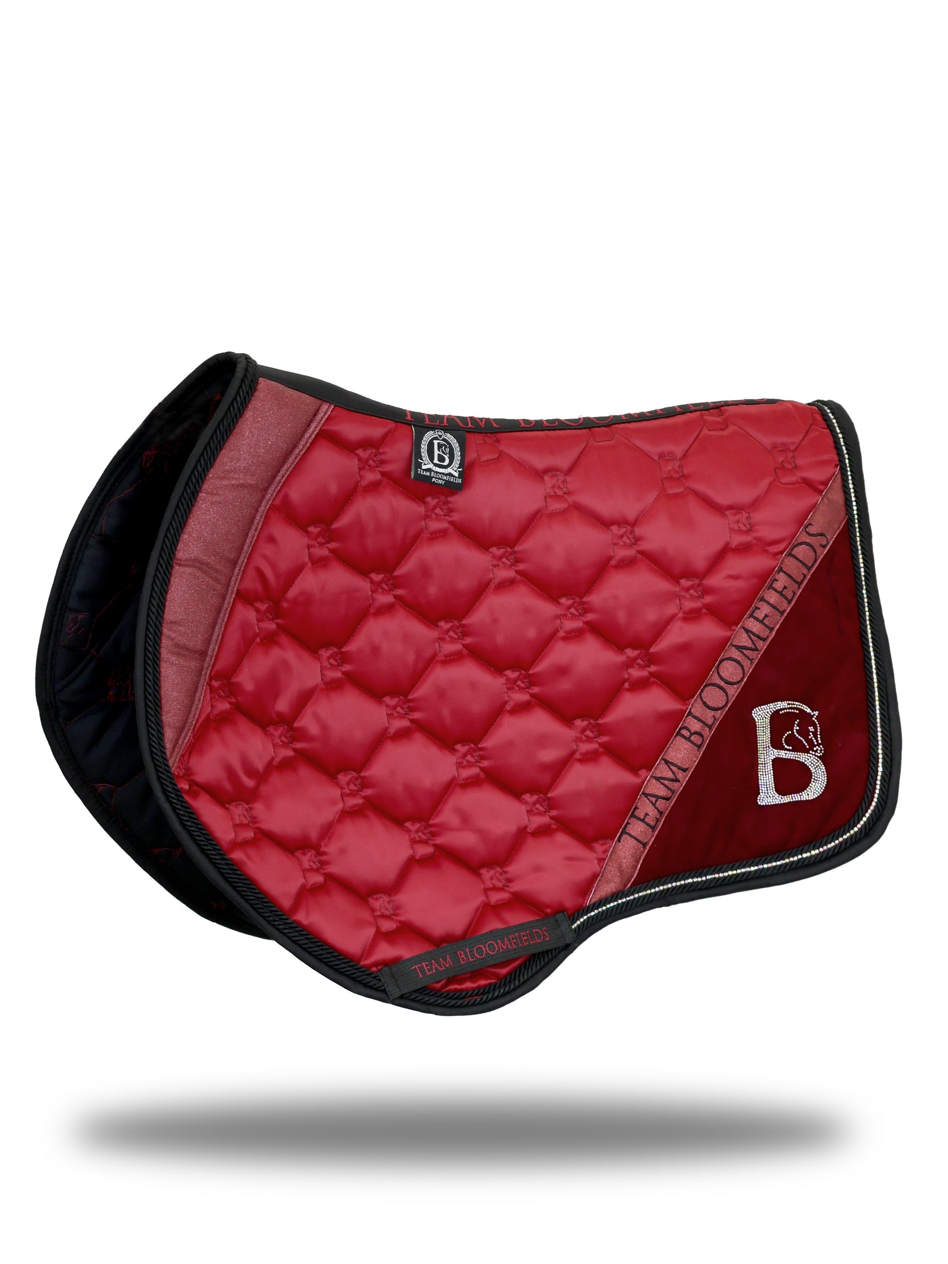 Saddle Pad - Burgundy Sparkle Jump