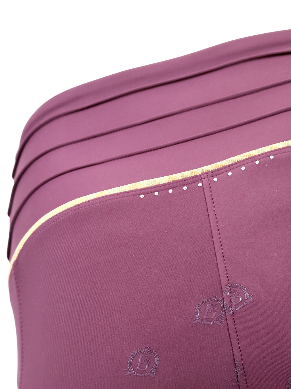Kids Maya Mulberry Pleated Leggings
