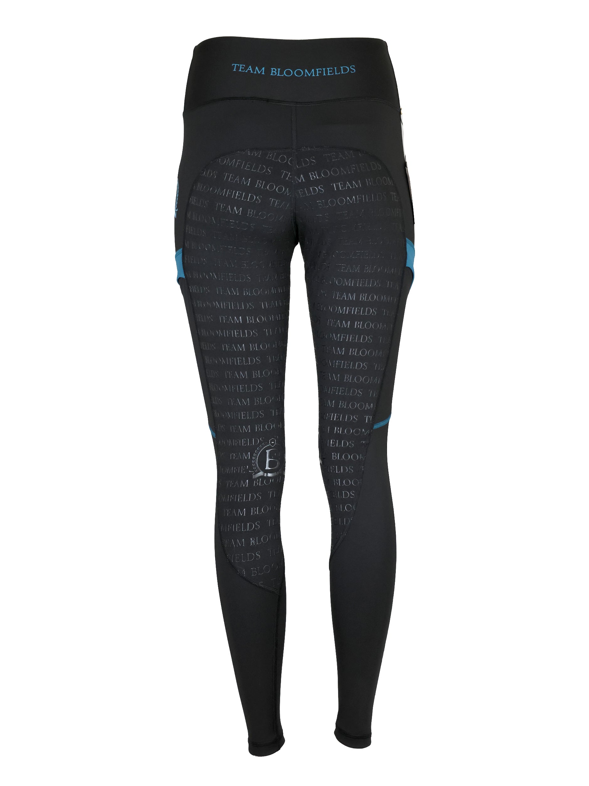Kids Leonora Black & Peacock Leggings
