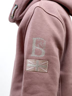 Kids Amelia Heather Cross Necked Hoodie