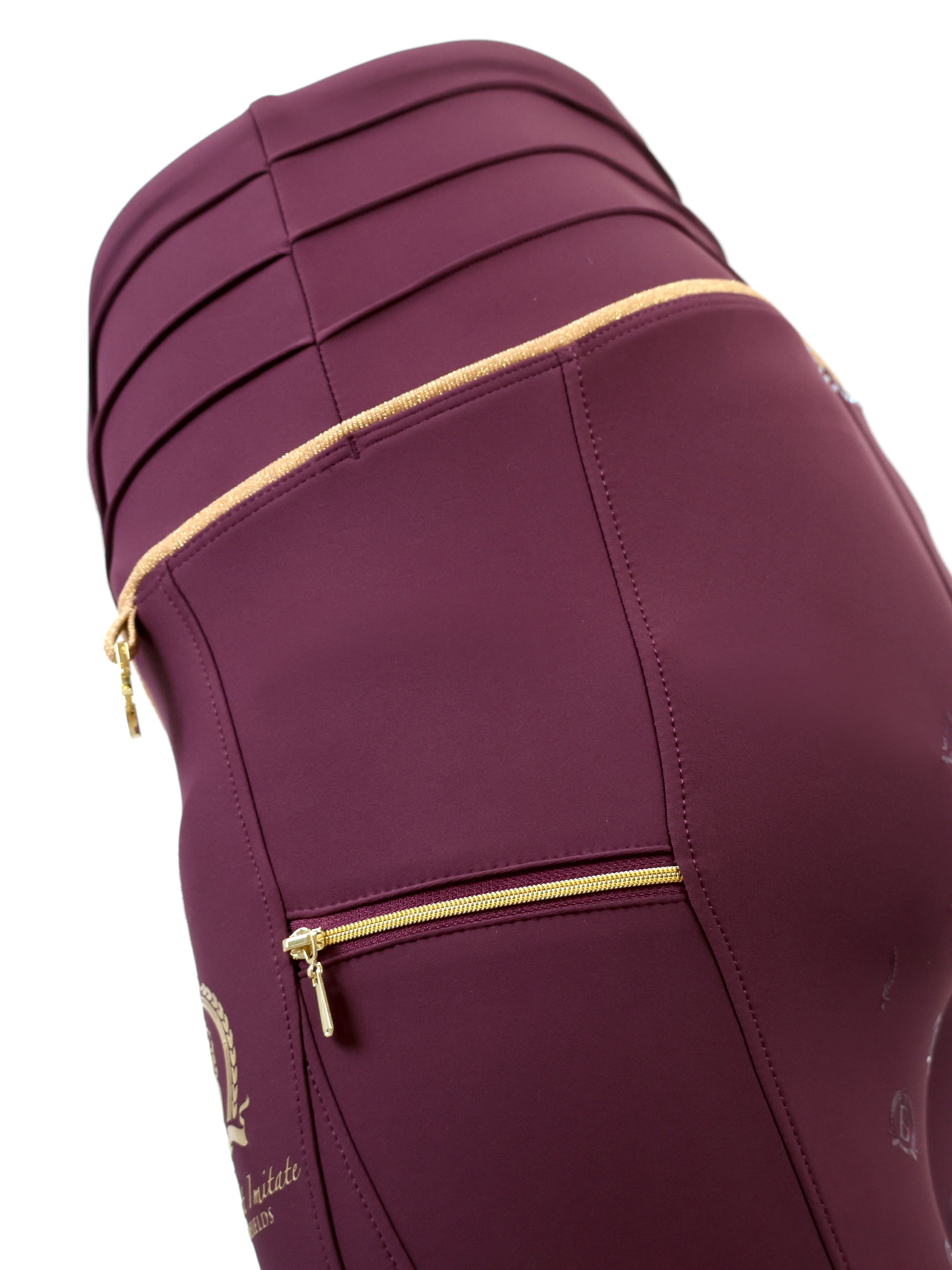 Maya Pleated Mulberry Leggings