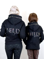 Kids Luna - Rhinestone Logo Hoodie in Black & Silver