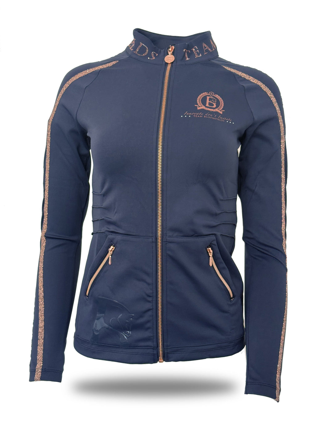 Kids Caitlin Crystal Navy Training Jacket