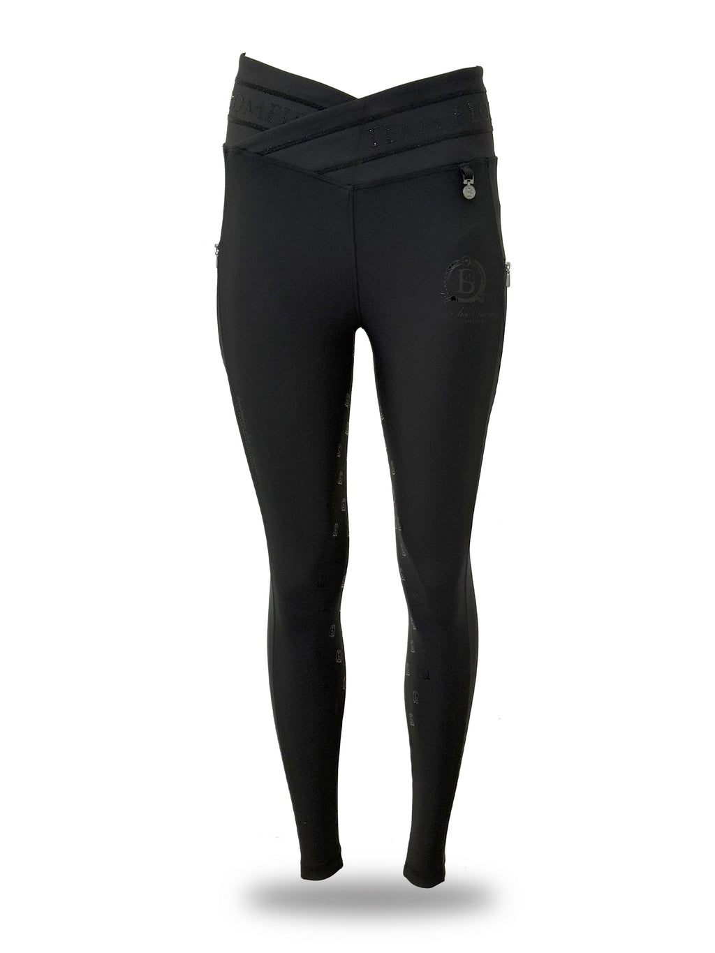 Celeste Black Crystal Leggings