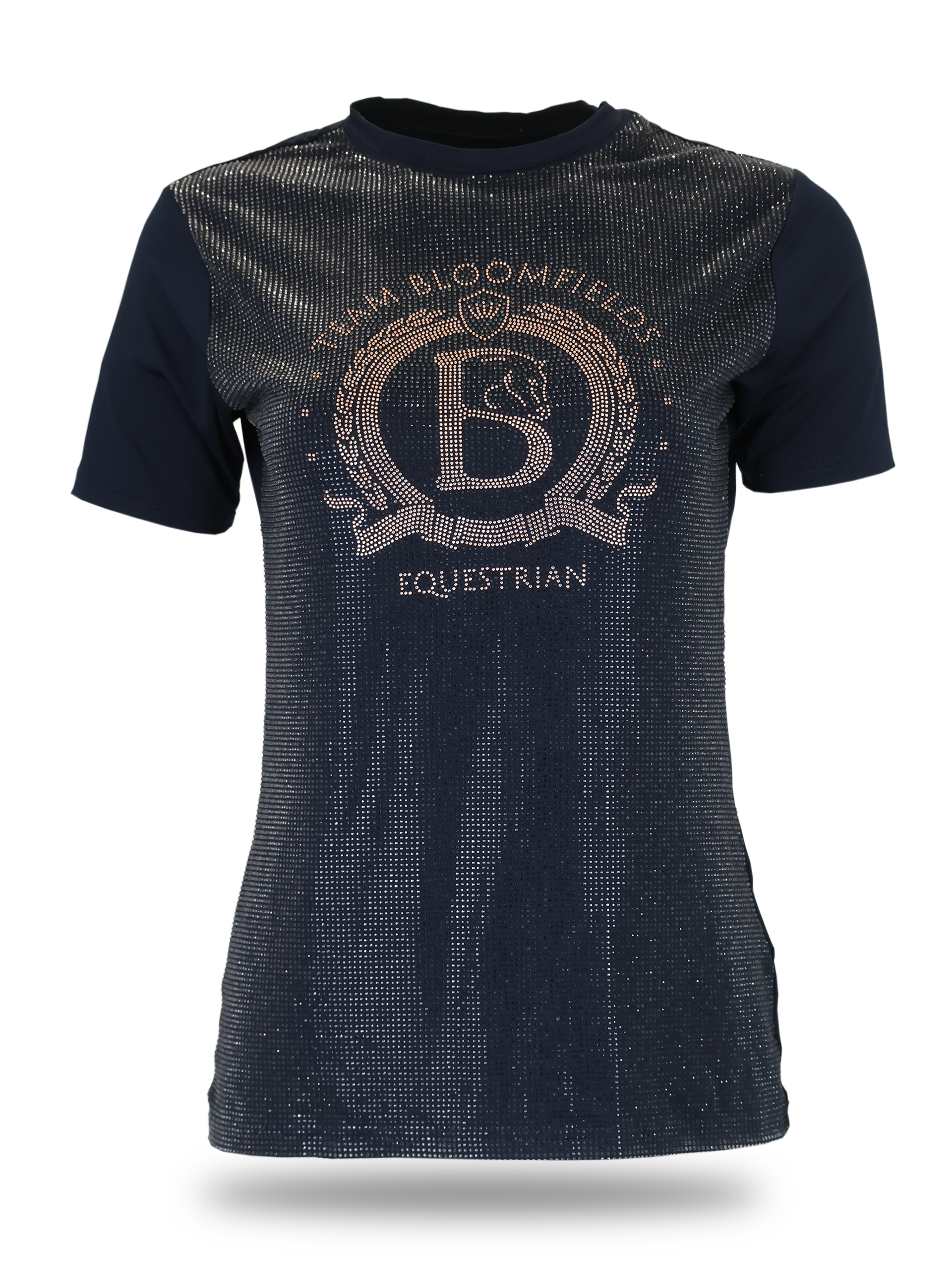 Kids Celine Navy Crystal T-Shirt