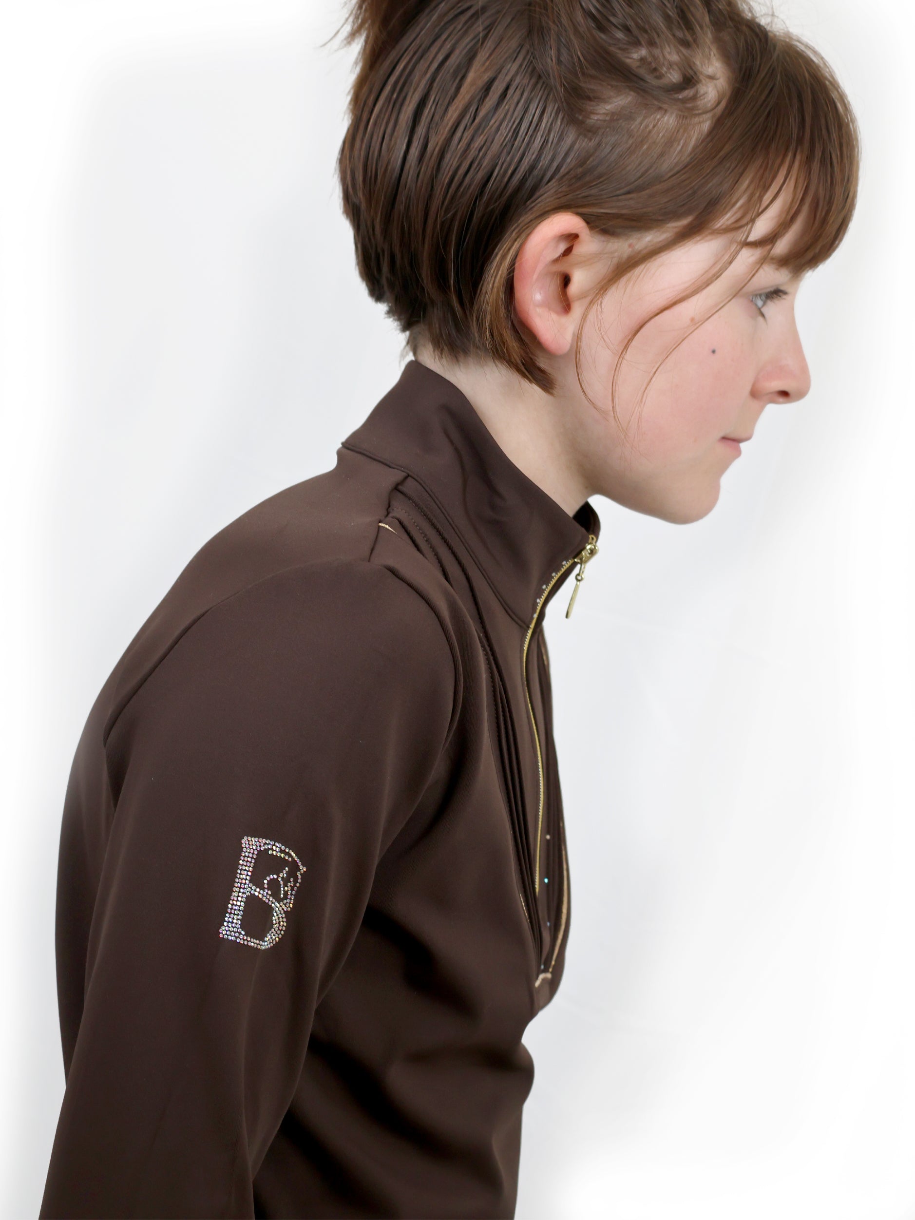 Kids Maya Chocolate Pleated Base Layer